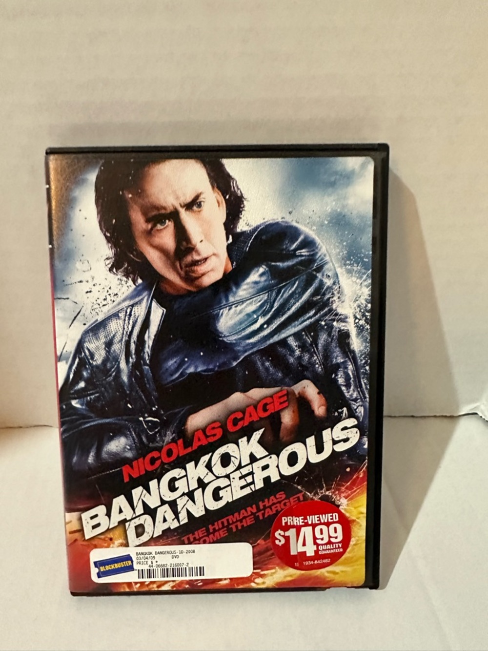 Bangkok Dangerous (Nicolas Cage) DVD - Red, Blue, Black Cover